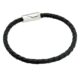 T-Adoro Pulsera Cuero Negro Trenzado