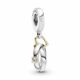 PANDORA CHARM ANILLOS DE BODA EN DOS TONOS Referencia .- 799319C01